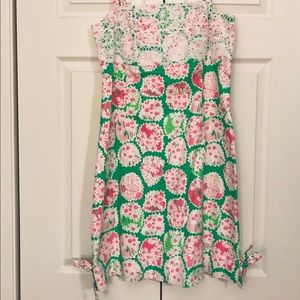 Lilly Pulitzer Dress - Green/Pink/White - Size 6